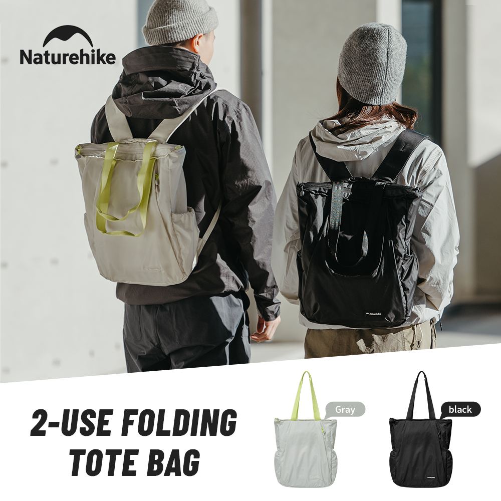 Cycling Commuter Backpack - Naturehike 2025 ใหม่สองสไตล์กระเป๋าเป้สะพายหลังพับแบบพกพา 18L กระเป๋าผู้หญิง Ultralight