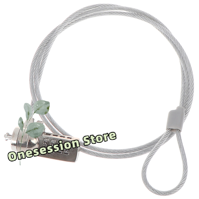 Chain Lock Combination - รหัสผ่านความปลอดภัย 4 หลัก ล็อคคอมพิวเตอร์ โซ่กันขโมย สำหรับโน้ตบุ๊ก