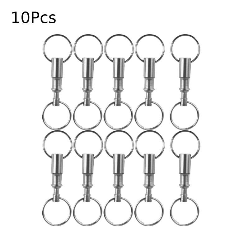 Chain Lock Combination - 10Pcs Dual ที่ถอดออกได้พวงกุญแจ Quick Release ดึง