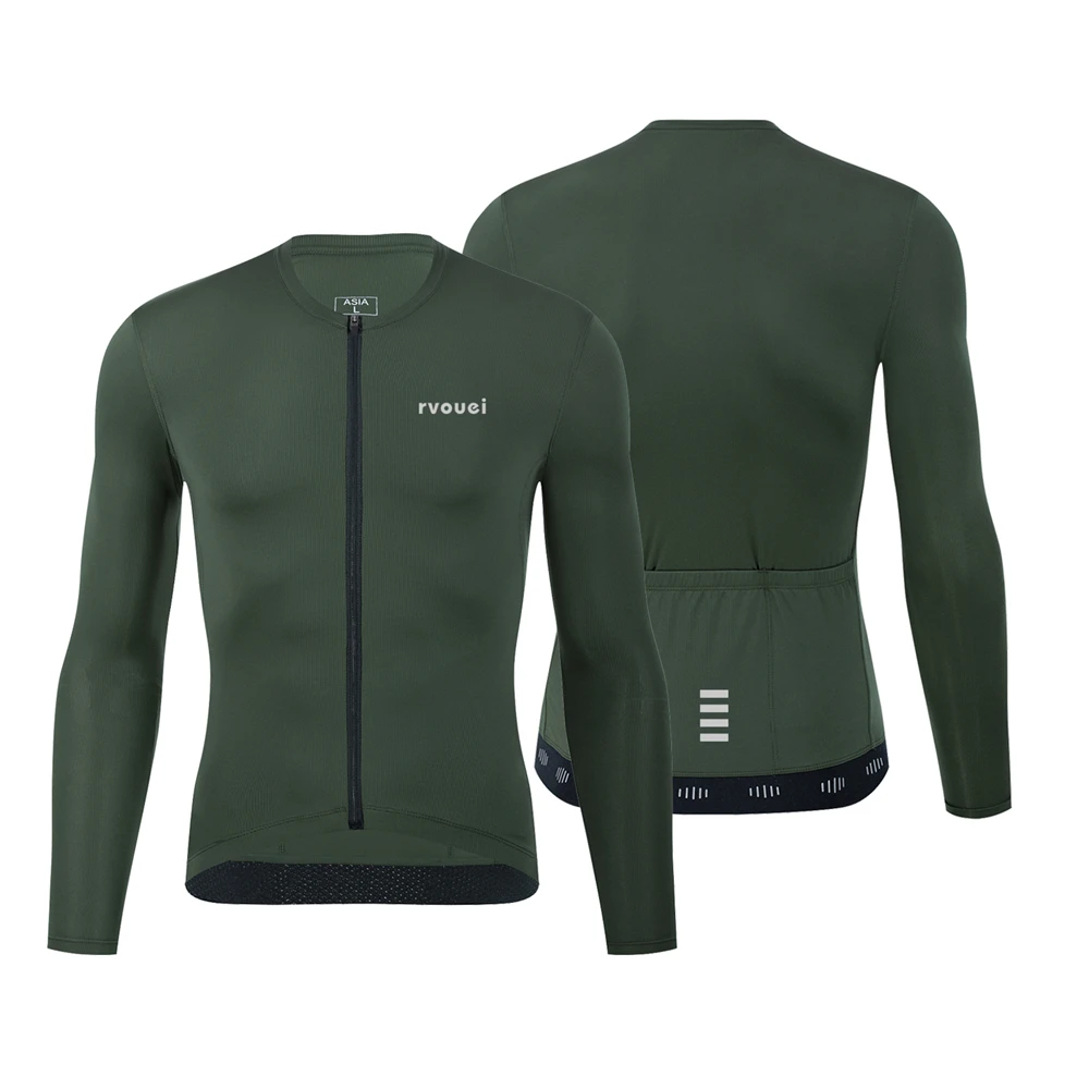Cycling Commuter Jacket - Rvouei ฤดูใบไม้ผลิฤดูใบไม้ร่วง High-end ขี่จักรยาน JERSEY แขนยาว