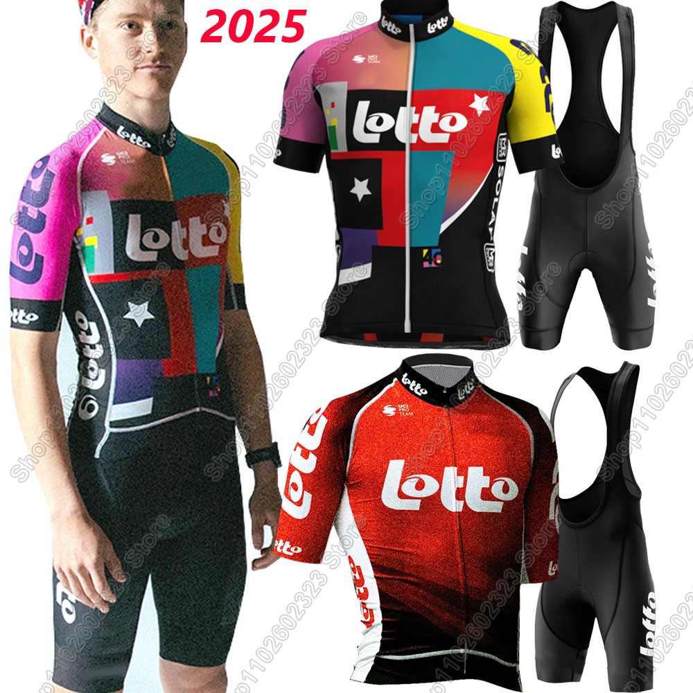 Cycling Commuter Shorts - ทีมล็อตโต้2025ชุดขี่จักรยานJerseyฤดูร้อนเบลเยียมเสื้อผ้าผู้ชายชุดจักรยานเสื้อชุดจักรยานกางเกงขาสั้นMTBชุด