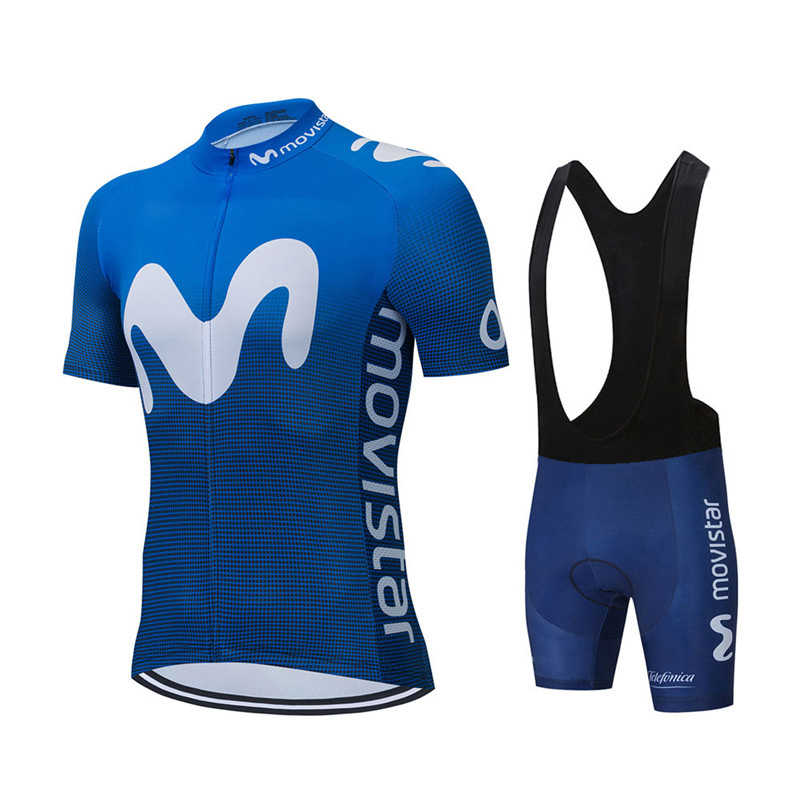 Cycling Commuter Shorts - ฤดูร้อนใหม่ Movistar ทีมชุดขี่จักรยาน JERSEY MTB Breathable
