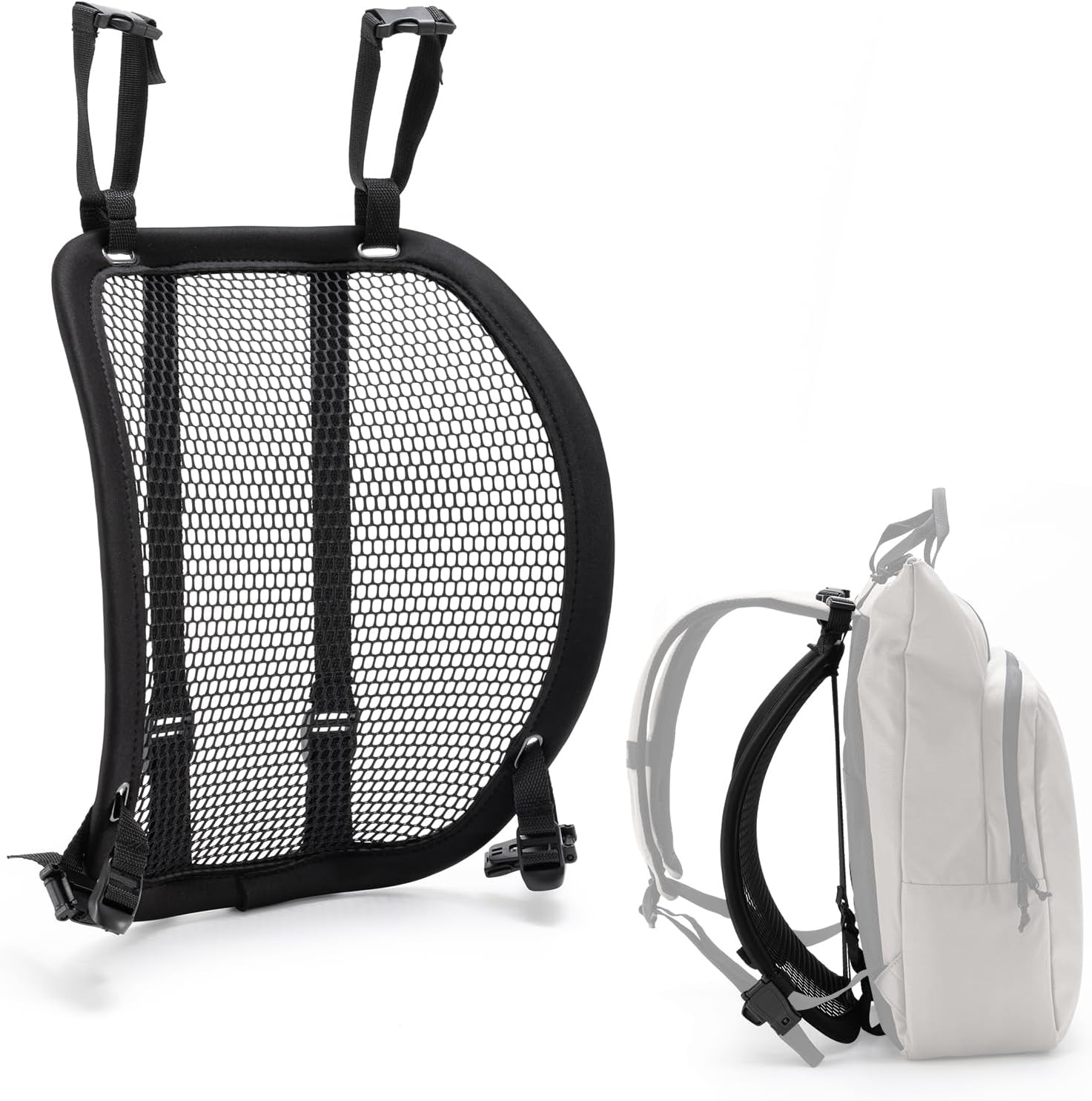 Cycling Commuter Backpack - กระเป๋าเป้ระบายอากาศน้ำหนักเบา โครงกระเป๋าเป้ตาข่าย สายสะพายปรับได้ เหมาะสำหรับการเดินป่า ปั่นจักรยาน เดินทาง