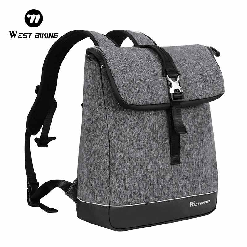 Cycling Commuter Backpack Laptop - กระเป๋าเป้ปั่นจักรยาน WEST BIKING กันน้ำ ฝาปิดแบบม้วน กระเป๋าเป้สำหรับเดินทางใส่แล็ปท็อป