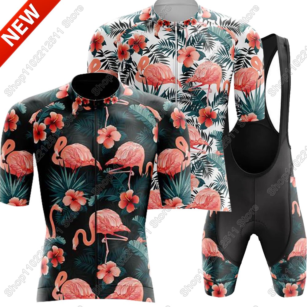 Cycling Commuter Shorts - 2025 Flamingoชุดขี่จักรยานJerseyจักรยานเสื้อผ้าผู้ชายฤดูร้อนจักรยานเสื้อชุดจักรยานกางเกงขาสั้นMTB Ropa Maillot