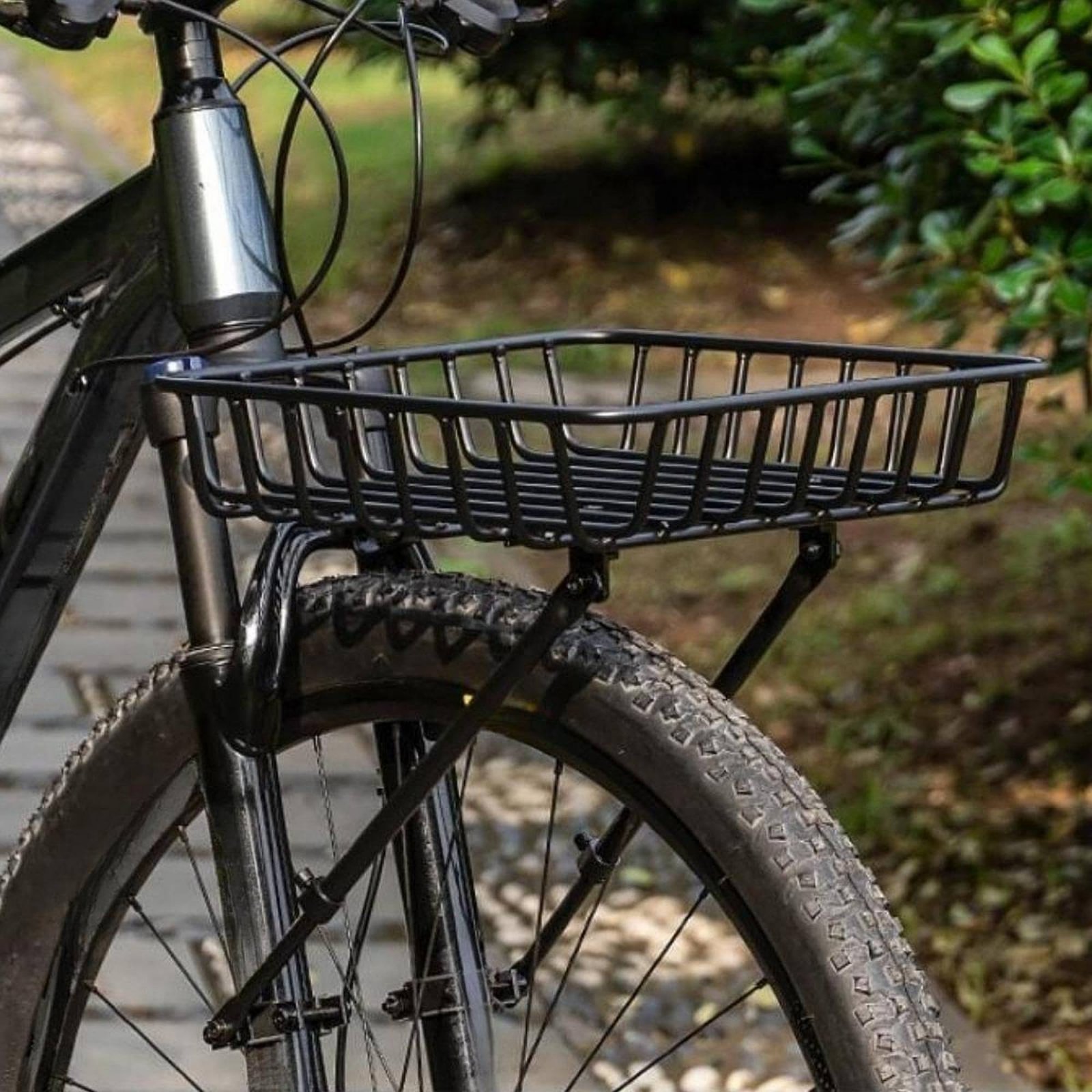 ตะกร้าหน้าจักรยานอะลูมิเนียม น - Cycling Commuting บทวิจารณ์และราคา