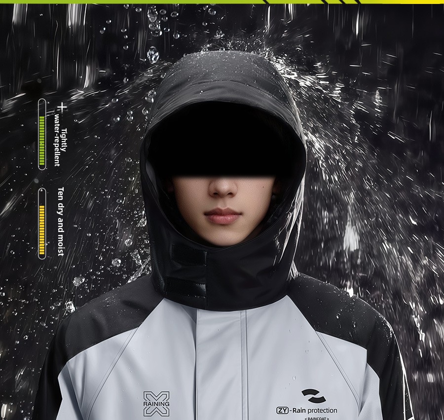 ชุดกันฝนสำหรับมอเตอร์ไซค์แบบสอ - Cycling Commute Jacket บทวิจารณ์และราคา