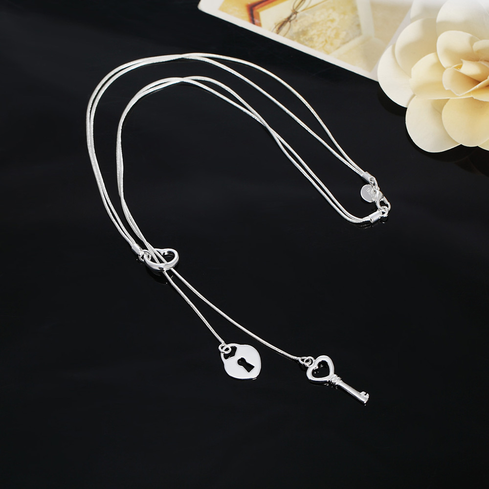 สร้อยคอกุญแจล็อคหัวใจสุดโรแมนต - Chain Lock Combination บทวิจารณ์และราคา