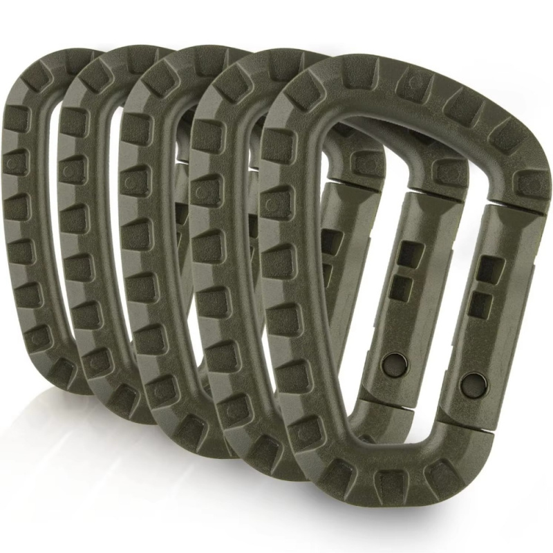 2/5/16Pcs ยุทธวิธี Carabiner ช - Chain Lock Combination บทวิจารณ์และราคา