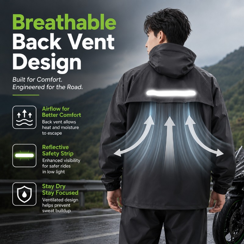 ชุดกันฝนสำหรับปั่นจักรยานแบบกั - Cycling Commute Jacket บทวิจารณ์และราคา