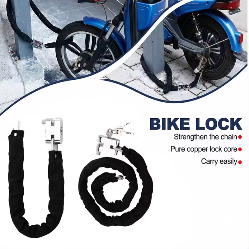 กุญแจล็อครถจักรยานยนต์แบบโซ่ 1 - Chain Lock Combination บทวิจารณ์และราคา